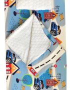 DESEDA Set 3 piese de iarna paturica cu cearsaf si pernuta 120x60 cm