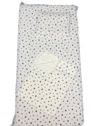 DESEDA Set 3 piese paturica cu cearsaf si pernuta 120x60 cm Stelute bleumarin pe alb