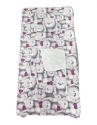 DESEDA Set 3 piese paturica cu cearsaf si pernuta 160x80 cm Ursuleti de plush