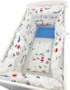 DESEDA Set 6 aparatori protectii laterale patut 120x60 cm Farul