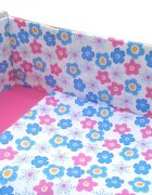DESEDA Set aparatori laterale cu imprimeuri pt patut de 120x60 cm inaltime 30 cm