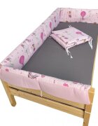 DESEDA Set aparatori laterale Maxi pentru pat Montessori 160x200 cm Balerine