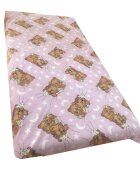DESEDA Set de 2 cearsafuri din finet pt pat de 140x70 cm cu elastic pe colturi