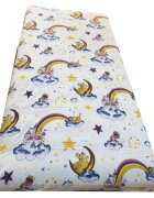 DESEDA Set de 2 cearsafuri din finet pt pat de 140x70 cm cu elastic pe colturi
