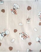 DESEDA Set de 2 cearsafuri pt pat de 120x60 cm din finet cu elastic pe colturi