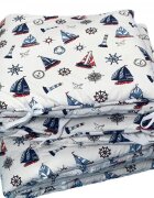 DESEDA Set de aparatori pufoase h35 pat 120x60 cm DeLuxe Barcute pe alb