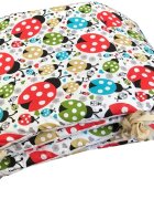 DESEDA Set de aparatori pufoase h35 pat 140x70 cm DeLuxe Buburuze colorate