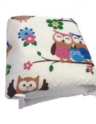 DESEDA Set de aparatori pufoase h35 pat 140x70 cm DeLuxe Bufnite cu maro