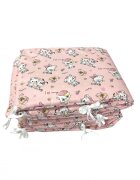 DESEDA Set de aparatori pufoase h35 pat 140x70 cm DeLuxe Pisici pe roz