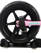 DHS Bicicleta copii fara pedale Ride-on roz 12 inch ajustabila pe inaltime roti din spuma densa de la 3 ani