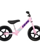 DHS Bicicleta copii fara pedale Ride-on roz 12 inch ajustabila pe inaltime roti din spuma densa de la 3 ani