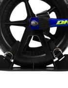 DHS Bicicleta fara pedale Ride-on albastru 12 inch ajustabila pe inaltime roti din spuma densa de la 3 ani