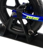 DHS Bicicleta fara pedale Ride-on albastru 12 inch ajustabila pe inaltime roti din spuma densa de la 3 ani