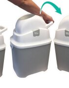 Diaper Champ Cos ermetic pentru scutece capacitate 30 scutece Regular Silver