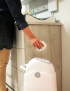 Diaper Champ Cos ermetic pentru scutece capacitate 30 scutece Regular Silver