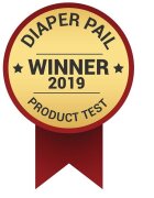 Diaper Champ Cos ermetic pentru scutece capacitate 50 scutece Medium Silver