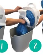 Diaper Champ Cos ermetic pentru scutece capacitate 60 scutece One Maxi Silver