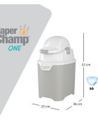 Diaper Champ Cos ermetic scutece cu sac universal capacitate 30 scutece One Clay Sand