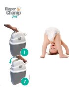 Diaper Champ Cos ermetic scutece cu sac universal capacitate 30 scutece One Old Pink
