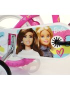 DINO BIKES Bicicleta copii Barbie 12 inch varsta 3-5 ani si o inaltime cuprinsa intre 87-110 cm roti spuma EVA frana de mana pe roata din fata roti ajutatoare detasabile scaun pentru papusa in spate cosulet fata