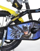 DINO BIKES Bicicleta copii Batman 14 inch varsta 4-5 ani inaltimea 95-115 cm frana de mana pe ambele roti scaun reglabil roti ajutatoare detasabile greutate maxima suportata 50 kg