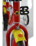 DINO BIKES Bicicleta copii Bing 10 inch roti ajutatoare de la 3 ani inaltimea recomandata 78-90 cm claxon pe ghidon roti din spuma EVA aripa fataspate