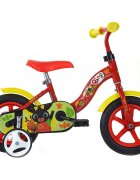 DINO BIKES Bicicleta copii Bing 10 inch roti ajutatoare de la 3 ani inaltimea recomandata 78-90 cm claxon pe ghidon roti din spuma EVA aripa fataspate