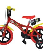 DINO BIKES Bicicleta copii Bing 12 inch varsta 3-5 ani inaltimea 87-110 cm cu roti ajutatoare anvelope spuma EVA pinion spate fix frana de mana pe roata din fata