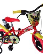 DINO BIKES Bicicleta copii Bing 12 inch varsta 3-5 ani inaltimea 87-110 cm cu roti ajutatoare anvelope spuma EVA pinion spate fix frana de mana pe roata din fata