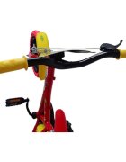 DINO BIKES Bicicleta copii Bing 12 inch varsta 3-5 ani inaltimea 87-110 cm cu roti ajutatoare anvelope spuma EVA pinion spate fix frana de mana pe roata din fata