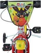 DINO BIKES Bicicleta copii Bing 14 inch varsta 4-7 ani inaltimea 95-115 cm frana de mana pe roata fataspate pinion spate fix roti ajutatoare detasabile suport cu sticla de apa