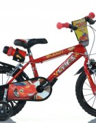 DINO BIKES Bicicleta copii Cars 3 16 inch varsta 6-8 ani inaltimea 107-125 cm frana de mana pe ambele roti aparatoare lant roti ajutatoare