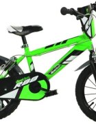 DINO BIKES Bicicleta copii MTB 414U diametru 14 inch varsta 4-7 ani inaltimea 95-115 cm roti ajutatoare frana de mana pe ambele roti