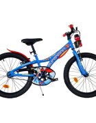 DINO BIKES Bicicleta copii Superman 20 inch varsta 7-11 ani inaltimea 120-145 cm frana de mana pe roata fataspate suport cu sticla de apa cric claxon pe ghidon rotile sunt prevazute cu reflectoare anvelope gonflabile