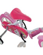 DINO BIKES Bicicleta copii Unicorn 10 inch de la 3 ani inaltimea 78-90 cm roti spuma EVA scaun ergonomic roti ajutatoare detasabile