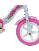 DINO BIKES Bicicleta copii Unicorn 10 inch de la 3 ani inaltimea 78-90 cm roti spuma EVA scaun ergonomic roti ajutatoare detasabile