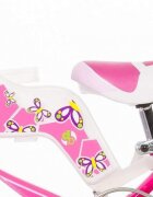 DINO BIKES Bicicleta fetite 146 RN Roz 14 inch varsta 4-7 ani inaltimea recomandata 95-115 cm roti ajutatoare frana pe ambele roti