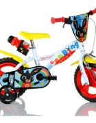 DINO BIKES Bicicleta pentru copii Bing 12 inch inaltime utilizator 87-110 cm anvelope spuma EVA roti ajutatoare detasabile suport cu sticla de apa aparatoare lant