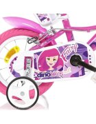 DINO BIKES Bicicleta pentru copii Fairy Roz 12 inch