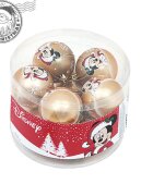DISNEY Set 10 globuri brad Craciun Mickey Mouse aurii 6 cm
