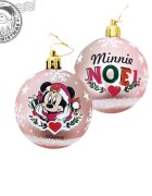 DISNEY Set 10 globuri brad Craciun Minnie Mouse roz 6 cm