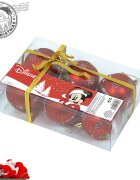 DISNEY Set 6 globuri brad Craciun Mickey Mouse 8 cm