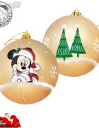 DISNEY Set 6 globuri brad Craciun Mickey Mouse aurii