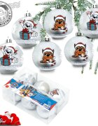DISNEY Set 6 globuri brad Craciun Paw Patrol argintii