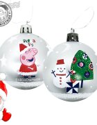 DISNEY Set 6 globuri brad Craciun Peppa Pig 8 cm