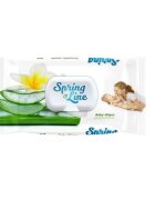 DOCTOR WIPES Servetele umede cu extract de Aloe Vera Spring Line Pop Up 72 bucati in cutie cu capac