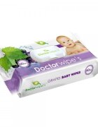 DOCTOR WIPES Servetele umede cu ulei din samburi de struguri Grapes 60 bucati in cutie cu capac