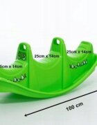 DOHANY Balansoar pentru copii Verde cu manere de sustinereutilizare interiorexteriorpentru 12 sau 3 copiirealizat din plastic rezistent