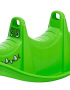 DOHANY Balansoar pentru copii Verde cu manere de sustinereutilizare interiorexteriorpentru 12 sau 3 copiirealizat din plastic rezistent