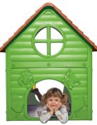 DOHANY Casuta de gradina pentru copii My First Playhouse Verde 98x90x106cm utilizare interiorexterior usa si ferestre cu deschidere